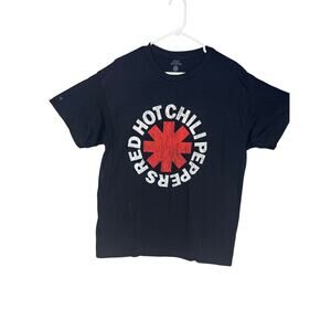 Red Hot Chili Peppers Classic Asterisk Mens T Shirt Music Classic Band Tee Black